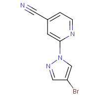 CAS:  | OR110592 | 2-(4-Bromo-1H-pyrazol-1-yl)isonicotinonitrile