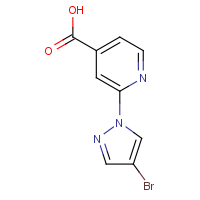 CAS: 1179597-85-3 | OR110594 | 2-(4-Bromo-1H-pyrazol-1-yl)isonicotinic acid