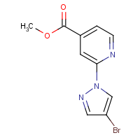 CAS:  | OR110595 | Methyl 2-(4-bromo-1H-pyrazol-1-yl)isonicotinate