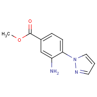 CAS: | OR110596 | Methyl 3-amino-4-(1H-pyrazol-1-yl)benzoate