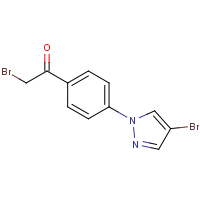 CAS:1227955-12-5 | OR110605 | 2-Bromo-1-[4-(4-bromo-1H-pyrazol-1-yl)phenyl]ethanone