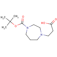 CAS:874801-64-6 | OR110607 | 3-[4-(tert-Butoxycarbonyl)homopiperazin-1-yl]propanoic acid