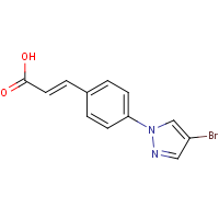CAS: 1216366-99-2 | OR110609 | 3-[4-(4-Bromo-1H-pyrazol-1-yl)phenyl]acrylic acid