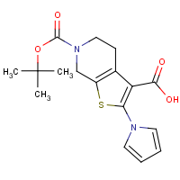 CAS: 1215764-56-9 | OR110612 | 6-(tert-Butoxycarbonyl)-2-(1H-pyrrol-1-yl)-4,5,6,7-tetrahydrothieno[2,3-c]pyridine-3-carboxylic acid