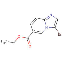 CAS:1215504-30-5 | OR110710 | Ethyl 3-bromoimidazo[1,2-a]pyridine-6-carboxylate