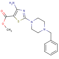 CAS:343375-51-9 | OR110762 | Methyl 4-amino-2-(4-benzylpiperazin-1-yl)-1,3-thiazole-5-carboxylate
