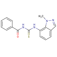 CAS:  | OR110809 | N-{[(1-Methyl-1H-indazol-7-yl)amino]carbonothioyl}benzamide