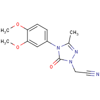 CAS:861208-14-2 | OR110814 | [4-(3,4-Dimethoxyphenyl)-3-methyl-5-oxo-4,5-dihydro-1H-1,2,4-triazol-1-yl]acetonitrile