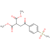 CAS: | OR110835 | Dimethyl {2-[4-(methylsulfonyl)phenyl]-2-oxoethyl}malonate