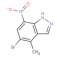 CAS: 1858255-52-3 | OR110944 | 5-Bromo-4-methyl-7-nitro-1H-indazole