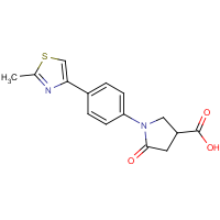 CAS:1858257-28-9 | OR110988 | 1-[4-(2-Methyl-1,3-thiazol-4-yl)phenyl]-5-oxopyrrolidine-3-carboxylic acid
