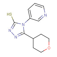 CAS:1858250-40-4 | OR111060 | 4-Pyridin-3-yl-5-tetrahydro-2H-pyran-4-yl-4H-1,2,4-triazole-3-thiol