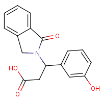 CAS:477848-97-8 | OR111109 | 3-(3-Hydroxyphenyl)-3-(1-oxo-1,3-dihydro-2H-isoindol-2-yl)propanoic acid