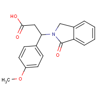 CAS:167886-73-9 | OR111110 | 3-(4-Methoxyphenyl)-3-(1-oxo-1,3-dihydro-2H-isoindol-2-yl)propanoic acid