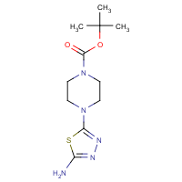 CAS:244201-29-4 | OR111193 | tert-Butyl 4-(5-amino-1,3,4-thiadiazol-2-yl)piperazine-1-carboxylate