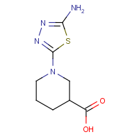 CAS:2108830-91-5 | OR111197 | 1-(5-Amino-1,3,4-thiadiazol-2-yl)piperidine-3-carboxylic acid