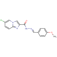 CAS:2197064-28-9 | OR111243 | 6-Chloro-N'-[(4-methoxyphenyl)methylene]imidazo[1,2-a]pyridine-2-carbohydrazide