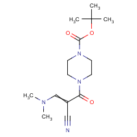 CAS:2197064-33-6 | OR111258 | tert-Butyl 4-[2-cyano-3-(dimethylamino)prop-2-enoyl]piperazine-1-carboxylate