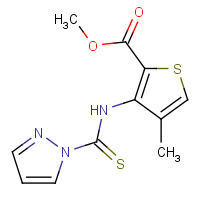 CAS: 2197056-73-6 | OR111262 | Methyl 4-methyl-3-[(1H-pyrazol-1-ylcarbonothioyl)amino]thiophene-2-carboxylate