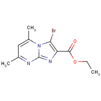 CAS:1524188-84-8 | OR111266 | Ethyl 3-bromo-5,7-dimethylimidazo[1,2-a]pyrimidine-2-carboxylate