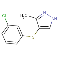 CAS:2197054-78-5 | OR111314 | 4-[(3-Chlorophenyl)thio]-3-methyl-1H-pyrazole