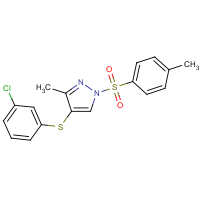 CAS:  | OR111315 | 4-[(3-Chlorophenyl)thio]-3-methyl-1-[(4-methylphenyl)sulfonyl]-1H-pyrazole