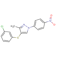 CAS:2197053-25-9 | OR111316 | 4-[(3-Chlorophenyl)thio]-3-methyl-1-(4-nitrophenyl)-1H-pyrazole