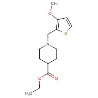 CAS: 2108826-53-3 | OR111355 | Ethyl 1-[(3-methoxythien-2-yl)methyl]piperidine-4-carboxylate