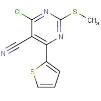 CAS:439808-45-4 | OR111418 | 4-Chloro-2-(methylthio)-6-thien-2-ylpyrimidine-5-carbonitrile