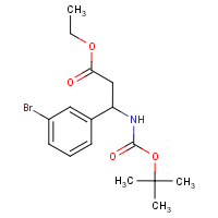 CAS: 2232877-41-5 | OR111511 | Ethyl 3-(3-bromophenyl)-3-[(tert-butoxycarbonyl)amino]propanoate