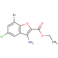 CAS:2183997-56-8 | OR111613 | Ethyl 3-amino-7-bromo-5-chloro-1-benzofuran-2-carboxylate