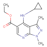 CAS:1044909-25-2 | OR111628 | Ethyl 4-(cyclopropylamino)-1,3-dimethyl-1H-pyrazolo[3,4-b]pyridine-5-carboxylate