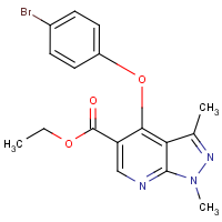 CAS:2459725-77-8 | OR111633 | Ethyl 4-(4-bromophenoxy)-1,3-dimethyl-1H-pyrazolo[3,4-b]pyridine-5-carboxylate