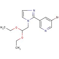 CAS:941294-55-9 | OR11441 | 3-Bromo-5-[1-(2,2-diethoxyethyl)-1H-imidazol-2-yl]pyridine