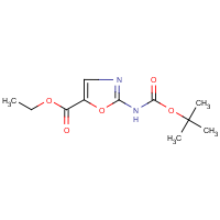 CAS:941294-50-4 | OR11529 | Ethyl 2-amino-1,3-oxazole-5-carboxylate, N-BOC protected
