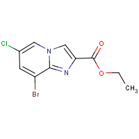 CAS:951884-22-3 | OR11589 | Ethyl 8-bromo-6-chloroimidazo[1,2-a]pyridine-2-carboxylate