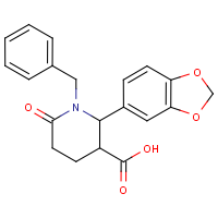 CAS:96939-58-1 | OR12167 | 2-(1,3-Benzodioxol-5-yl)-1-benzyl-6-oxopiperidine-3-carboxylic acid