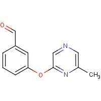 CAS:906352-97-4 | OR12400 | 3-[(6-Methylpyrazin-2-yl)oxy]benzaldehyde