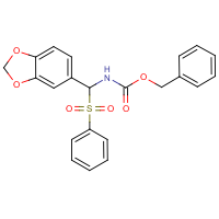 CAS:952182-82-0 | OR12478 | Benzyl N-[(1,3-benzodioxol-5-yl)(phenylsulphonyl)methyl]carbamate