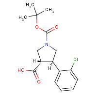 CAS: 1980007-92-8 | OR12538 | 1-[(tert-Butyl)oxycarbonyl]-4-(2-chlorophenyl)pyrrolidine-3-carboxylic acid