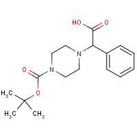 CAS:347186-49-6 | OR12719 | 2-Piperazin-1-yl-2-phenylacetic acid, N4-BOC protected