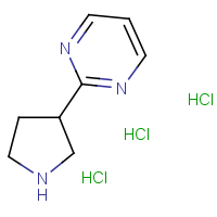 CAS:1020352-94-6 | OR12881 | 2-pyrrolidin-3-yl-pyrimidine trihydrochloride