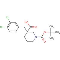 CAS: 887344-21-0 | OR12914 | 3-(3,4-Dichlorobenzyl)piperidine-3-carboxylic acid, N-BOC protected