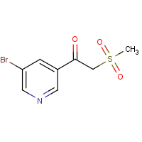 CAS: 386715-50-0 | OR1346 | 1-(5-Bromopyridin-3-yl)-2-methylsulphonylethanone