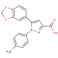 CAS:957505-46-3 | OR1375 | 1-(4-Aminophenyl)-5-(1,3-benzodioxol-5-yl)-1H-pyrazole-3-carboxylic acid