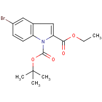 CAS:937602-51-2 | OR14038 | Ethyl 5-bromo-1H-indole-2-carboxylate, N-BOC protected