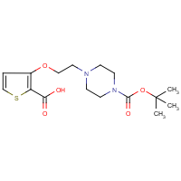 CAS: 924869-16-9 | OR14096 | 3-(2-Piperazin-1-ylethoxy)thiophene-2-carboxylic acid, N4-BOC protected