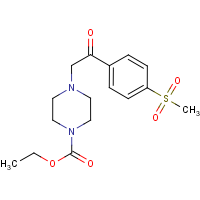 CAS: 924869-22-7 | OR14121 | Ethyl 4-{2-[4-(methylsulphonyl)phenyl]-2-oxoethyl}piperazine-1-carboxylate