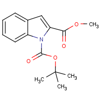 CAS: 163229-48-9 | OR14242 | Methyl 1H-indole-2-carboxylate, N-BOC protected