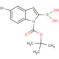 CAS:475102-13-7 | OR14252 | 5-Bromo-1H-indole-2-boronic acid, N-BOC protected